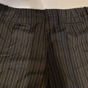 Pinstripe Black Trousers